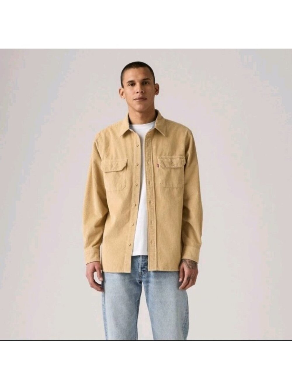 Levi's Men's Worker  Long Sleeve Button-Down Shirt Cotton Courdory. W520